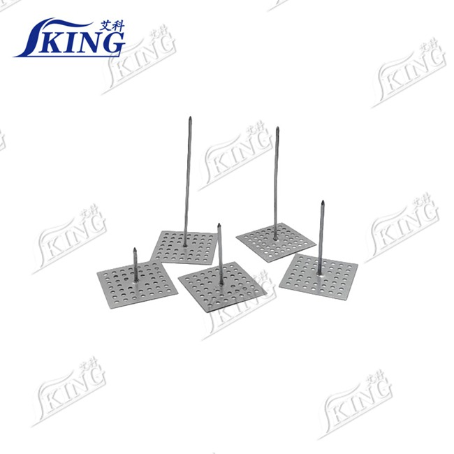 perforated insulation hangers with self-locking speed washers